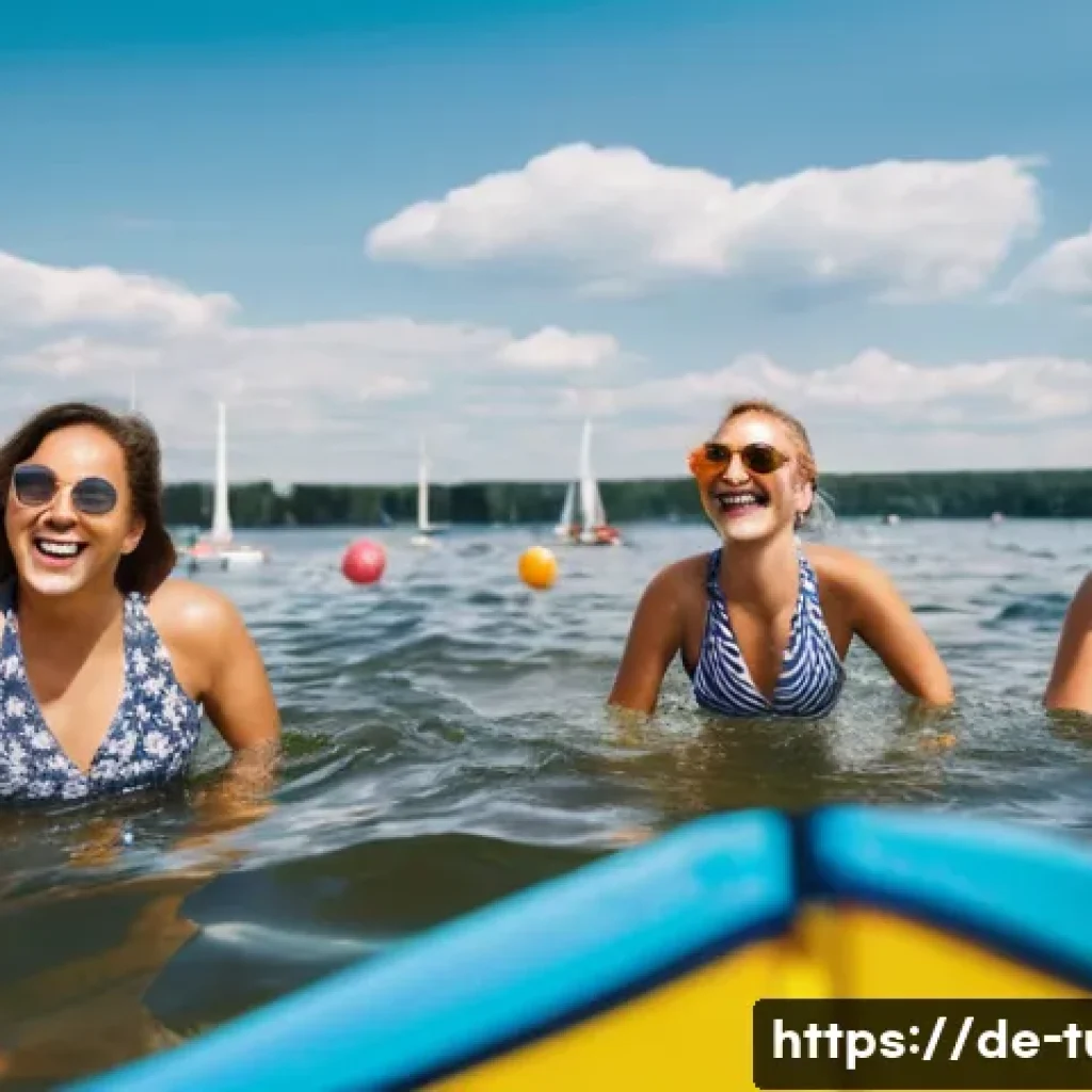 투르크메니스탄 독특한 사회 규범 - **Prompt:** A group of friends in their early twenties are enjoying a summer day at the Wannsee lake...